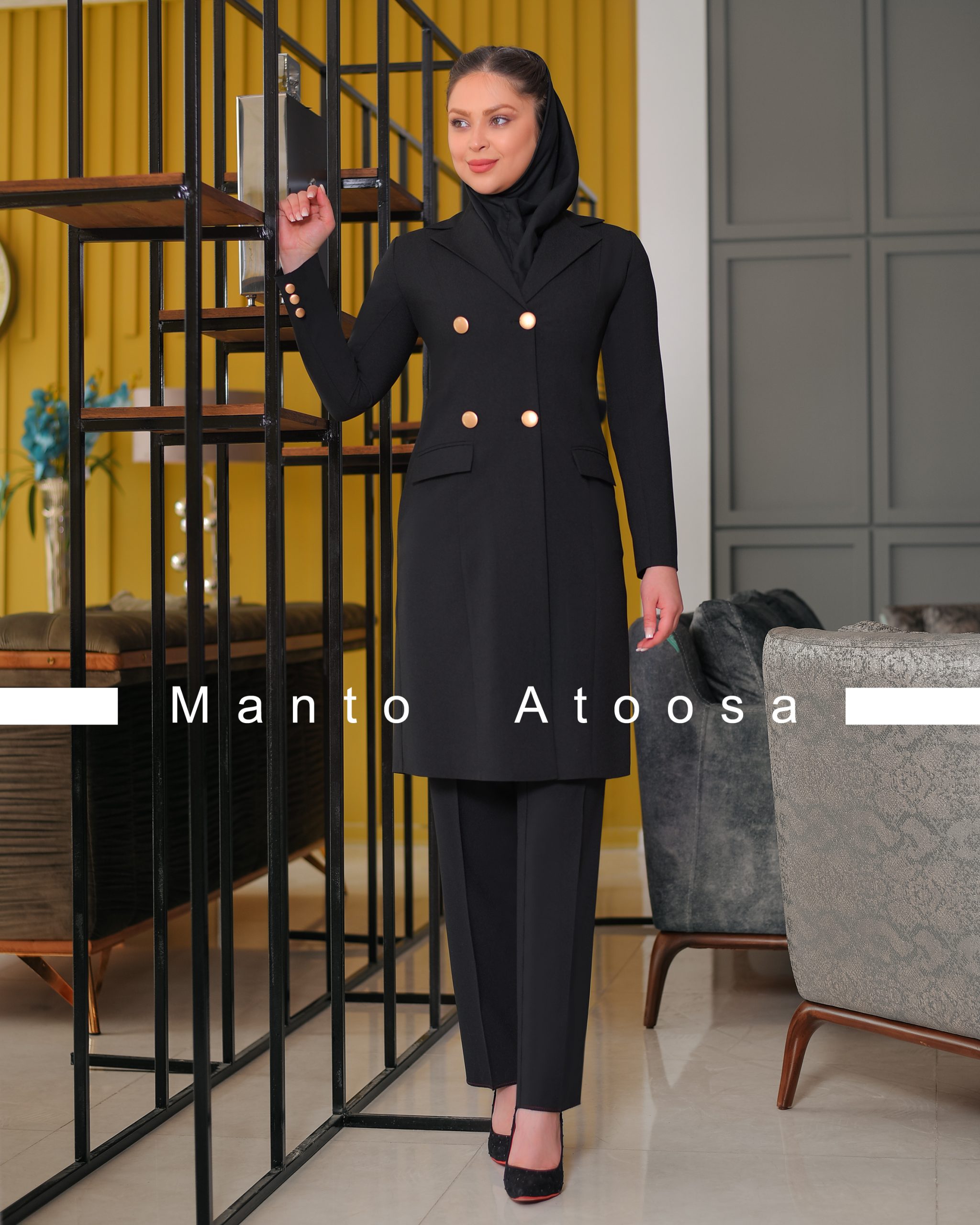 مانتو اداری فلورا