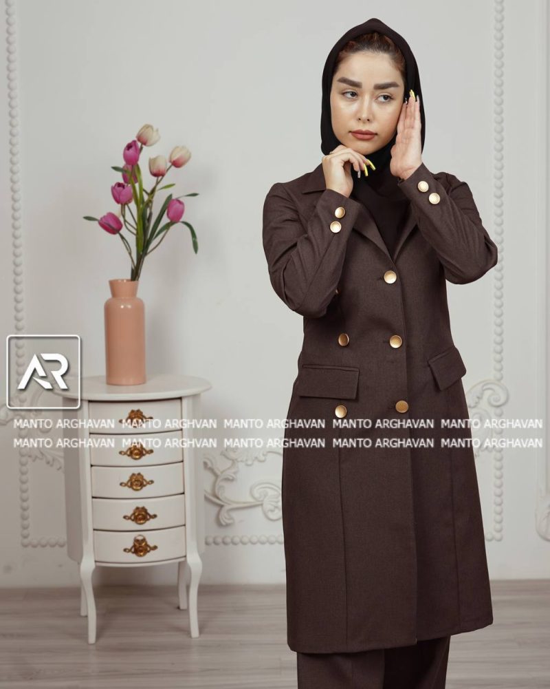 مانتو شلوار اداری پرند