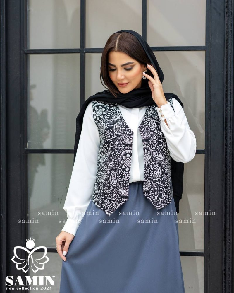 ست دو تکه جلیقه دامن ساحل