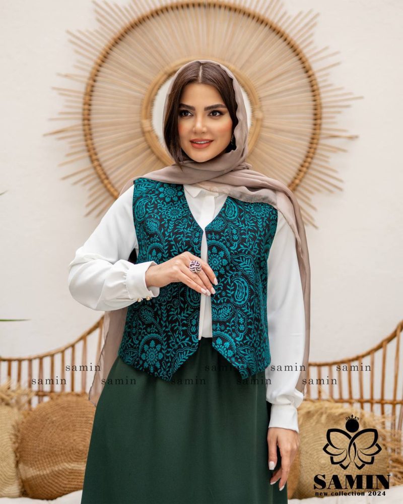ست دو تکه جلیقه دامن ساحل