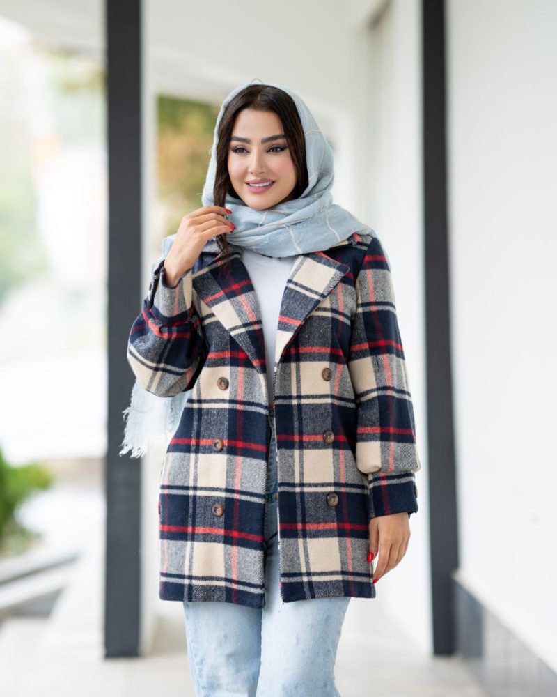 کت دخترانه چهارخونه آیلا