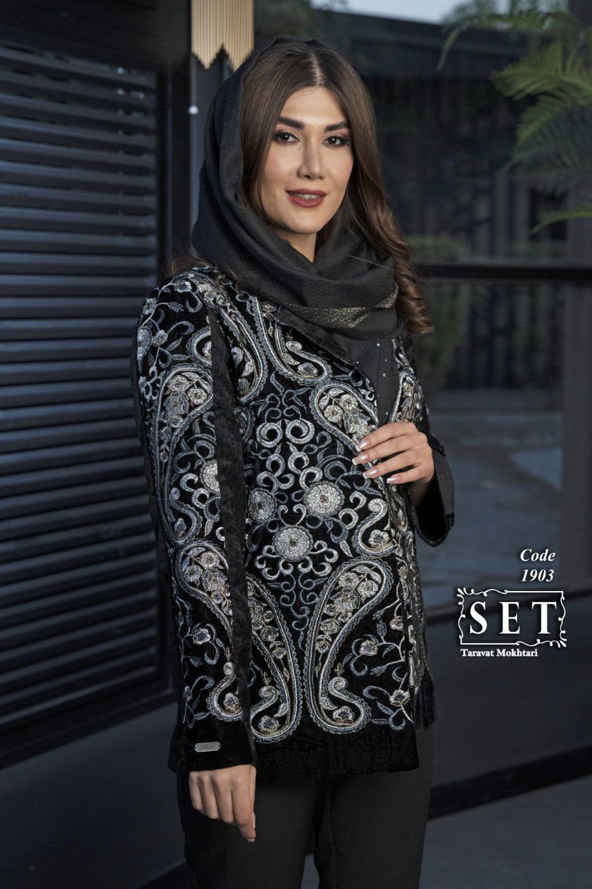 کت مجلسی مخمل مدل آهو