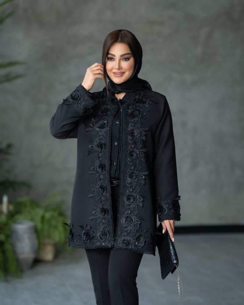 مانتو گلدوزی مدل مهسا