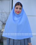 مقنعه ساده رنگ آبی آسمانی