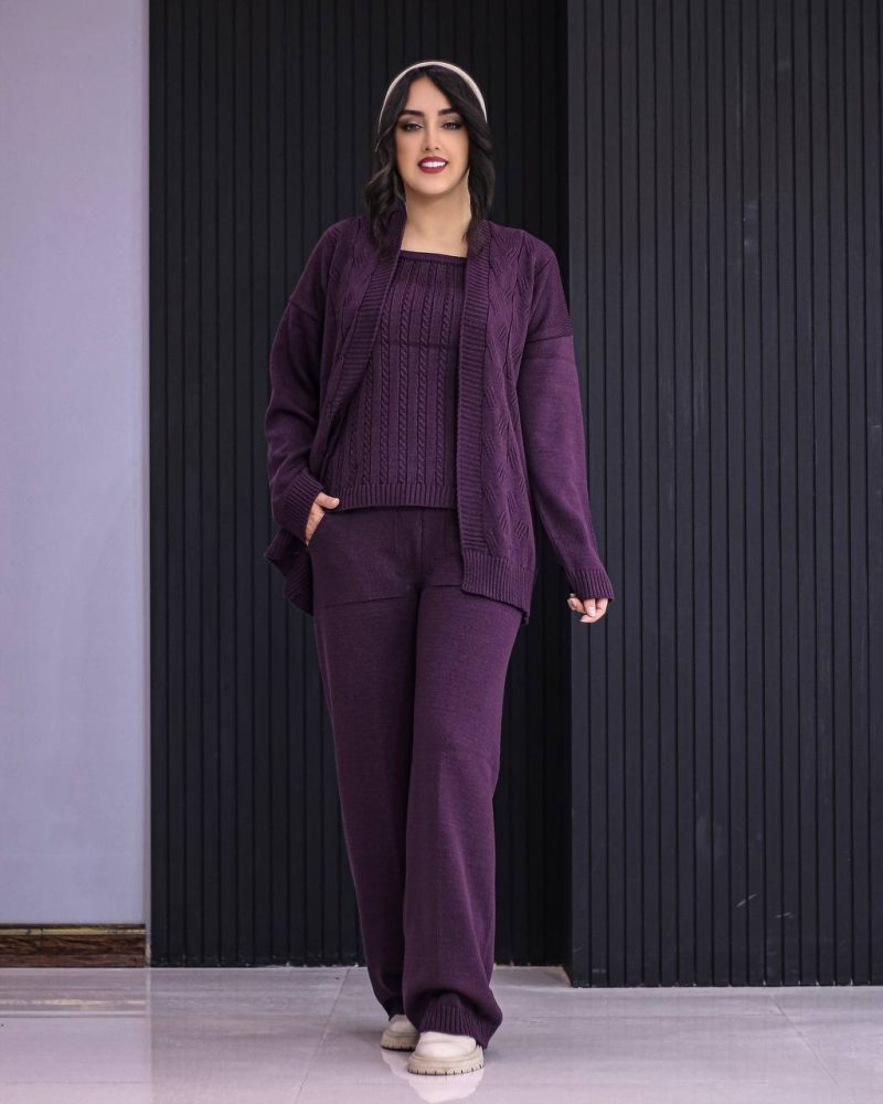 ست سه تیکه بافت پاییز